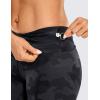 imageCRZ YOGA Womens Naked Feeling Biker Shorts  6 Inches High Waist Yoga Workout Running Gym SpandexDark Grey Camouflage