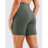 imageCRZ YOGA Womens Naked Feeling Biker Shorts  6 Inches High Waist Yoga Workout Running Gym SpandexGrey Sage