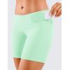 imageCRZ YOGA Womens Naked Feeling Biker Shorts  6 Inches High Waist Yoga Workout Running Gym SpandexMint Moment