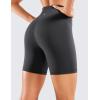 imageCRZ YOGA Womens Naked Feeling Biker Shorts  6 Inches High Waist Yoga Workout Running Gym SpandexMysterious Grey