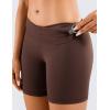 imageCRZ YOGA Womens Naked Feeling Biker Shorts  6 Inches High Waist Yoga Workout Running Gym SpandexTaupe