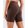 imageCRZ YOGA Womens Naked Feeling Biker Shorts  6 Inches High Waist Yoga Workout Running Gym SpandexTaupe