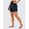 imageCRZ YOGA Womens Naked Feeling Biker Shorts  6 Inches High Waist Yoga Workout Running Gym SpandexTrue Navy