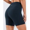 imageCRZ YOGA Womens Naked Feeling Biker Shorts  6 Inches High Waist Yoga Workout Running Gym SpandexTrue Navy