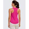 imageCRZ YOGA Womens Pima Cotton Racerback Workout Tank Tops Scoop Neck Athletic Loose Sleeveless ShirtsGranita Pink