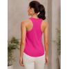 imageCRZ YOGA Womens Pima Cotton Racerback Workout Tank Tops Scoop Neck Athletic Loose Sleeveless ShirtsGranita Pink