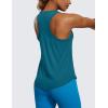 imageCRZ YOGA Womens Pima Cotton Racerback Workout Tank Tops Scoop Neck Athletic Loose Sleeveless ShirtsGreen Jade