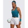 imageCRZ YOGA Womens Pima Cotton Racerback Workout Tank Tops Scoop Neck Athletic Loose Sleeveless ShirtsGreen Jade
