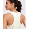 imageCRZ YOGA Womens Pima Cotton Racerback Workout Tank Tops Scoop Neck Athletic Loose Sleeveless ShirtsIce GreyWhite