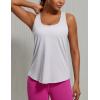 imageCRZ YOGA Womens Pima Cotton Racerback Workout Tank Tops Scoop Neck Athletic Loose Sleeveless ShirtsIced Iris