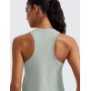 imageCRZ YOGA Womens Pima Cotton Racerback Workout Tank Tops Scoop Neck Athletic Loose Sleeveless ShirtsJade Grey