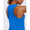 imageCRZ YOGA Womens Pima Cotton Racerback Workout Tank Tops Scoop Neck Athletic Loose Sleeveless ShirtsSparkle Blue