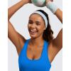imageCRZ YOGA Womens Pima Cotton Racerback Workout Tank Tops Scoop Neck Athletic Loose Sleeveless ShirtsSparkle Blue