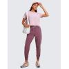 imageCRZ YOGA Womens Pima Cotton Workout Short Sleeve Shirts Loose Athletic Crop Tops Gym Casual Cropped TShirtPink Peony