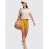 imageCRZ YOGA Womens Pima Cotton Workout Short Sleeve Shirts Loose Athletic Crop Tops Gym Casual Cropped TShirtWhite Apricot