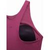 imageCRZ YOGA Womens Racerback Bikini Tops Quick Dry High Neck Modest Swimsuit Padded Sports Bathing SuitFuchsia
