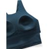 imageCRZ YOGA Womens Racerback Bikini Tops Quick Dry High Neck Modest Swimsuit Padded Sports Bathing SuitInsignia Blue