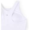 imageCRZ YOGA Womens Racerback Bikini Tops Quick Dry High Neck Modest Swimsuit Padded Sports Bathing SuitWhite