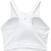 imageCRZ YOGA Womens Racerback Bikini Tops Quick Dry High Neck Modest Swimsuit Padded Sports Bathing SuitWhite