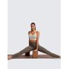 imageCRZ YOGA Womens Strappy Longline Sports Bra  Medium Impact Criss Cross Yoga Padded Workout Crop TopMojave Tan