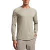 imageCRZ YOGA Lightweight Long Sleeve Shirts for Men Moisture Wicking Quick Dry TShirt Workout Running Basic Tee TopsLimestone Green