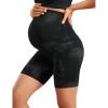 imageCRZ YOGA Womens Butterluxe Maternity Biker Shorts Over The Belly 6quot  Pregnancy Yoga Workout ActivewearBlack Tie Dye Flowers