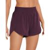 imageCRZ YOGA Womens High Waisted Running Shorts Mesh Liner 3 Dolphin Quick Dry for Athletic Gym Track Workout with Zip PocketArctic Plum