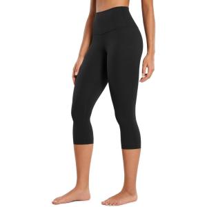 imageCRZ YOGA Womens Butterluxe High Waisted Lounge Leggings 19 Inches  Workout Buttery Soft Capris Yoga PantsBlack