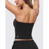 imageCRZ YOGA Butterluxe Double Lined Tube Tops for Women Going Out Crop Sleeveless Tank Bandeau Strapless Casual ShirtsBlack