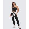 imageCRZ YOGA Butterluxe Double Lined Tube Tops for Women Going Out Crop Sleeveless Tank Bandeau Strapless Casual ShirtsBlack