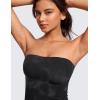 imageCRZ YOGA Butterluxe Double Lined Tube Tops for Women Going Out Crop Sleeveless Tank Bandeau Strapless Casual ShirtsBlack Tie Dye Flowers