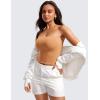imageCRZ YOGA Butterluxe Double Lined Tube Tops for Women Going Out Crop Sleeveless Tank Bandeau Strapless Casual ShirtsDoe Brown