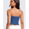 imageCRZ YOGA Butterluxe Double Lined Tube Tops for Women Going Out Crop Sleeveless Tank Bandeau Strapless Casual ShirtsPitch Blue