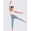 imageCRZ YOGA Girl Butterluxe Double Lined Sleeveless Tank Tops  Camisole Spaghetti Y Back Long Sports Bra for Teen Kid DanceWhite