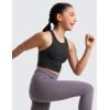 imageCRZ YOGA Girls Butterluxe Double Lined Tank Tops High Neck Racerback Cropped Basic Sleeveless Dance YogaBlack