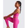 imageCRZ YOGA Girls Butterluxe Double Lined Tank Tops High Neck Racerback Cropped Basic Sleeveless Dance YogaHibiscus Purple