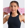 imageCRZ YOGA Girls Butterluxe Double Lined Tank Tops High Neck Racerback Cropped Basic Sleeveless Dance YogaTrue Navy