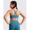 imageCRZ YOGA Girls Butterluxe Training Bra  Strappy Scoop Neck for Teens Kids Yoga Sports Comfort Dance Crop TopBorealis Green