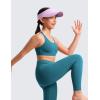 imageCRZ YOGA Girls Butterluxe Training Bra  Strappy Scoop Neck for Teens Kids Yoga Sports Comfort Dance Crop TopBorealis Green