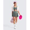 imageCRZ YOGA Girls Butterluxe Training Bra  Strappy Scoop Neck for Teens Kids Yoga Sports Comfort Dance Crop TopGrey Sage