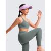 imageCRZ YOGA Girls Butterluxe Training Bra  Strappy Scoop Neck for Teens Kids Yoga Sports Comfort Dance Crop TopGrey Sage