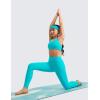 imageCRZ YOGA Girls Butterluxe Training Bra  Strappy Scoop Neck for Teens Kids Yoga Sports Comfort Dance Crop TopSpectral Blue