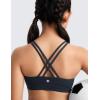imageCRZ YOGA Girls Butterluxe Training Bra  Strappy Scoop Neck for Teens Kids Yoga Sports Comfort Dance Crop TopTrue Navy