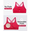 imageCRZ YOGA Girls Butterluxe Training Bra  Strappy Scoop Neck for Teens Kids Yoga Sports Comfort Dance Crop TopViva Magenta
