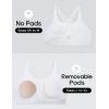 imageCRZ YOGA Girls Butterluxe Training Bra  Strappy Scoop Neck for Teens Kids Yoga Sports Comfort Dance Crop TopWhite