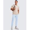 imageCRZ YOGA Mens 4Way Stretch Golf Joggers with Pockets 30quot32quot  Track Gym Athletic Workout Hiking PantsChambray Blue
