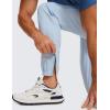imageCRZ YOGA Mens 4Way Stretch Golf Joggers with Pockets 30quot32quot  Track Gym Athletic Workout Hiking PantsChambray Blue