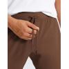 imageCRZ YOGA Mens 4Way Stretch Golf Joggers with Pockets 30quot32quot  Track Gym Athletic Workout Hiking PantsDark Brown
