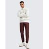 imageCRZ YOGA Mens 4Way Stretch Golf Joggers with Pockets 30quot32quot  Track Gym Athletic Workout Hiking PantsDark Red