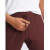 imageCRZ YOGA Mens 4Way Stretch Golf Joggers with Pockets 30quot32quot  Track Gym Athletic Workout Hiking PantsDark Red